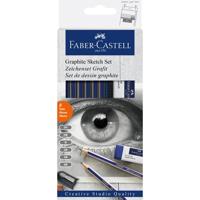Potlood faber-castell gf 6 hardheden 8-delig