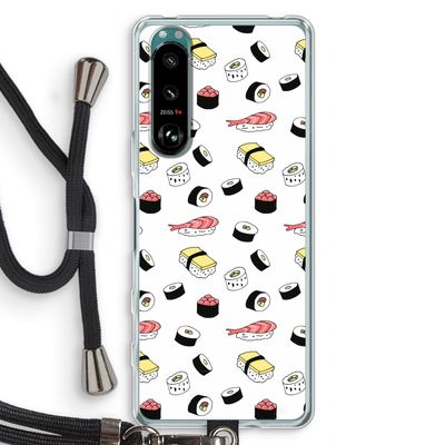 Sushi time: Sony Xperia 5 III Transparant Hoesje met koord