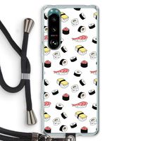 Sushi time: Sony Xperia 5 III Transparant Hoesje met koord