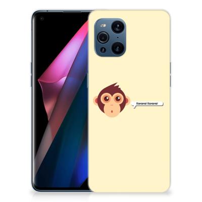 OPPO Find X3 | X3 Pro Telefoonhoesje met Naam Monkey OPPO Find X3 | X3 Pro Telefoonhoesje met Naam Monkey