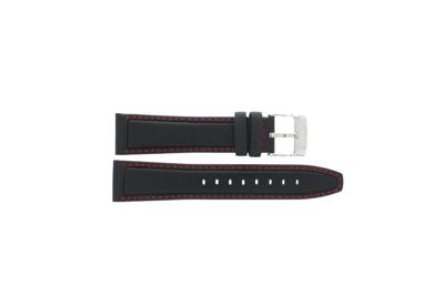 Horlogeband Lotus 18587-1 / 18587-4 Leder Zwart 22mm Horlogeband Lotus 18587-1 / 18587-4 Leder Zwart 22mm