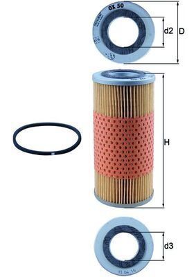 Hydraulische filter, automatische transmissie OX50D