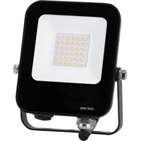LED Bouwlamp 20W - Natuurlijk Wit 4000K - Waterdicht IP65 - Zwart
