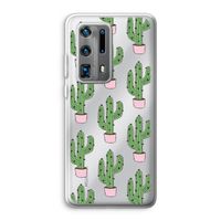 Cactus Lover: Huawei P40 Pro Plus Transparant Hoesje