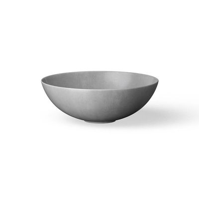 Looox Ceramic raw waskom - 40cm - rond - dark grey wwk40dg