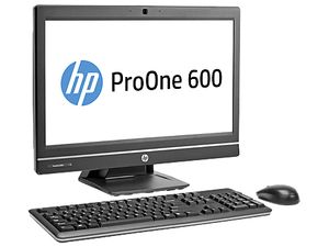 HP ProOne 600 G1 54,6 cm (21.5") 1920 x 1080 Pixels Vierde generatie Intel® Core™ i5 4 GB DDR3-SDRAM 500 GB HDD Alles-in-één-pc Windows 7 Professional Zwart, Zilver