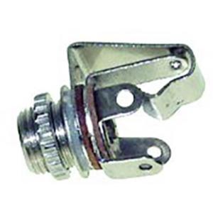 TRU COMPONENTS 1559776 Jackplug 6,35 mm Bus, inbouw Aantal polen: 3 Stereo Zilver 1 stuk(s)