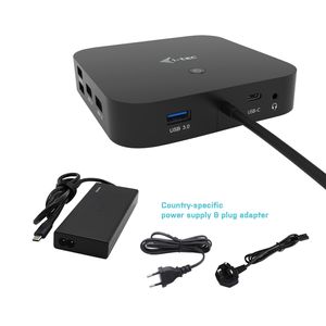 i-Tec USB-C HDMI DP Docking Station Power Delivery 65W + Universal Charger 77 W - C31HDMIDPDOCKPD65