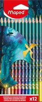 Kleurpotlood maped dragon set 12 kleuren