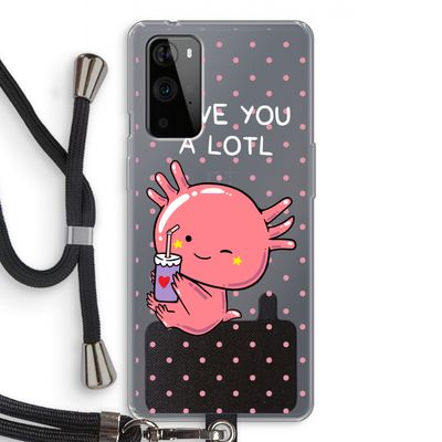 Love You A Lotl: OnePlus 9 Pro Transparant Hoesje met koord
