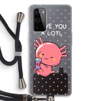 Love You A Lotl: OnePlus 9 Pro Transparant Hoesje met koord