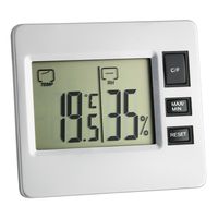 TFA-Dostmann 30.5028 insteekthermometer Elektronische omgevingsthermometer Binnen Zilver - thumbnail