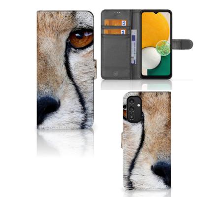 Samsung Galaxy A14 5G | Telefoonhoesje | Met pasjeshouder | Cheetah