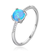 Elenza Sterling Zilveren Opaal Ring-19mm