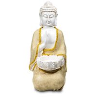 Boeddha van Vrede met Waxinelichthouder (33 cm) - thumbnail