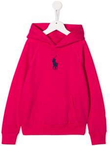 POLO RALPH LAUREN KIDS hoodie à motif Polo Pony - Rose