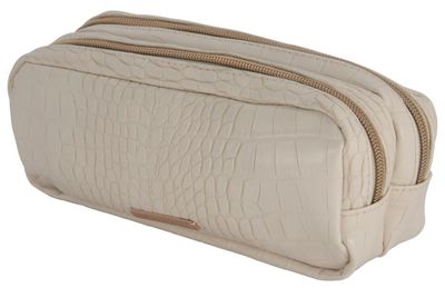 HEMA Etui Dubbele Rits PU Lichtroze