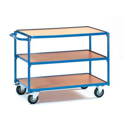 Fetra 2952 2952 Tafelwagen Staal Poedercoating Laadvermogen (max.): 250 kg Stralend blauw (RAL 5007)