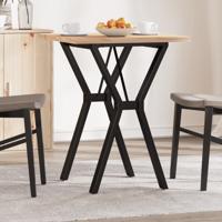 Eettafel Y-frame 60x60x75,5 cm massief grenenhout en staal