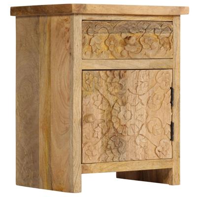 Nachtkastje 40x30x50 cm massief mangohout