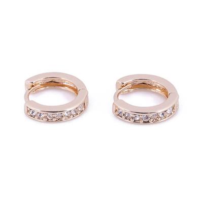 Go Dutch Label Creolen met Strass 1.2 cm Goud