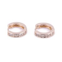 Go Dutch Label Creolen met Strass 1.2 cm Goud