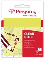 Pergamy transparante notes, ft 76 x 76 mm, 50 vel, geel - thumbnail