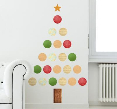 Kerstboom Muurstickers