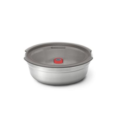 Zwart+Blum Stalen voerbak Klein - Ø170mm - H 59mm - Grijs/Rood