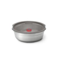 Zwart+Blum Stalen voerbak Klein - Ø170mm - H 59mm - Grijs/Rood