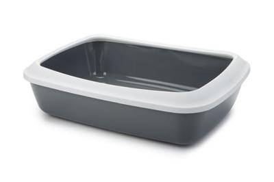 Savic Iriz Open Kattenbak Incl. Rand Grijs 50x37x14 cm