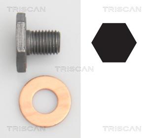 Afsluitschroef, oliepan TRISCAN, u.a. für Ford, Citroën, Peugeot, Land Rover, Mini, Mazda, Volvo, Fiat, Jaguar, Toyota, Suzuki, Santana, Mitsubishi, D