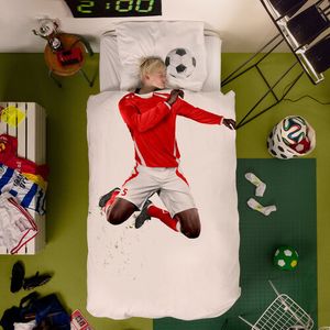 Snurk Snurk Soccer Champ Red Dekbedovertrek 140x200/220 cm