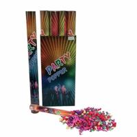 Confetti kanon in een kleurenmix - Papieren confetti shooter - 80 cm - feestartikelen