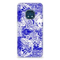 Silicone Back Case Nokia XR20 Angel Skull Blauw Silicone Back Case Nokia XR20 Angel Skull Blauw