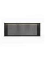 Hotbath &MORE Inbouwnis 30x80x10cm frameless + LED Geborsteld Zwart PVD