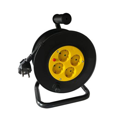 Kabelhaspel BRASQ Pro 4 voudig 10 meter zwart Kabelhaspel BRASQ Pro 4 voudig 10 meter zwart