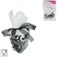 Miss france geschenkverpakking zwart 5 cm set van 6 | 24 stuks