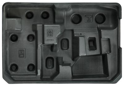 Makita Accessoires Kofferinzet/inlay aluminium koffer zwart boven - 837318-4