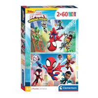 Clementoni Legpuzzel Super Color Spidey and His Amazing Friends 2x60st. - thumbnail