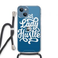 Hustle Lady: iPhone 13 mini Transparant Hoesje met koord