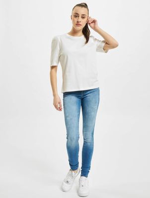 Only / t-shirt onlNora Pastel Life Vol Denim in wit Only / t-shirt onlNora Pastel Life Vol Denim in wit