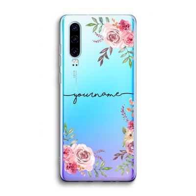 Rozen: Huawei P30 Transparant Hoesje