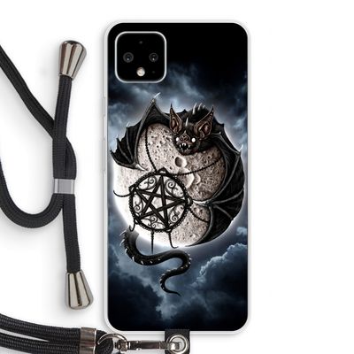 Volle maan: Pixel 4 XL Transparant Hoesje met koord