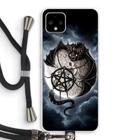 Volle maan: Pixel 4 XL Transparant Hoesje met koord