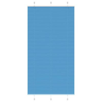 Pliss rolgordijn 110x200cm stofbreedte 109,4cm polyester blauw