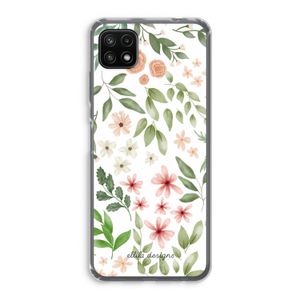 Botanical sweet flower heaven: Samsung Galaxy A22 5G Transparant Hoesje