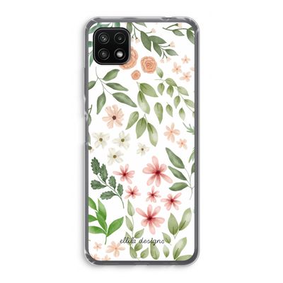 Botanical sweet flower heaven: Samsung Galaxy A22 5G Transparant Hoesje