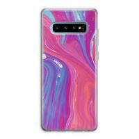 Paarse stroom: Samsung Galaxy S10 Plus Transparant Hoesje