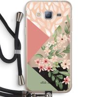 Sweet heaven geometrics: Samsung Galaxy J3 (2016) Transparant Hoesje met koord